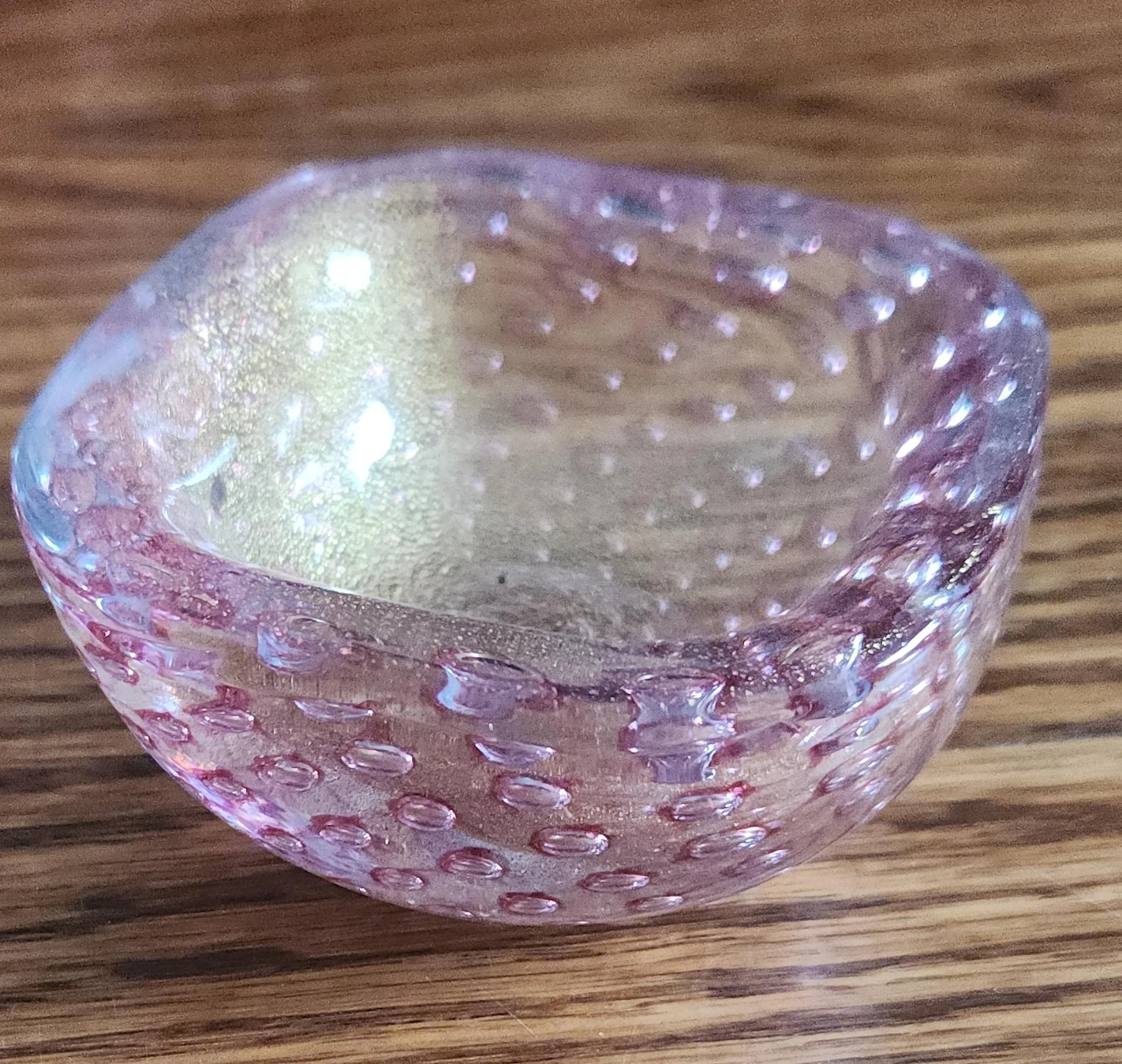 Small glass candy dish