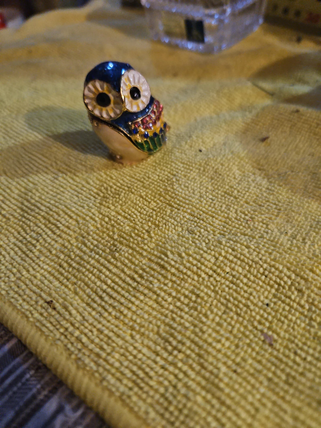 Decorative Hinged Owl Trinket Box