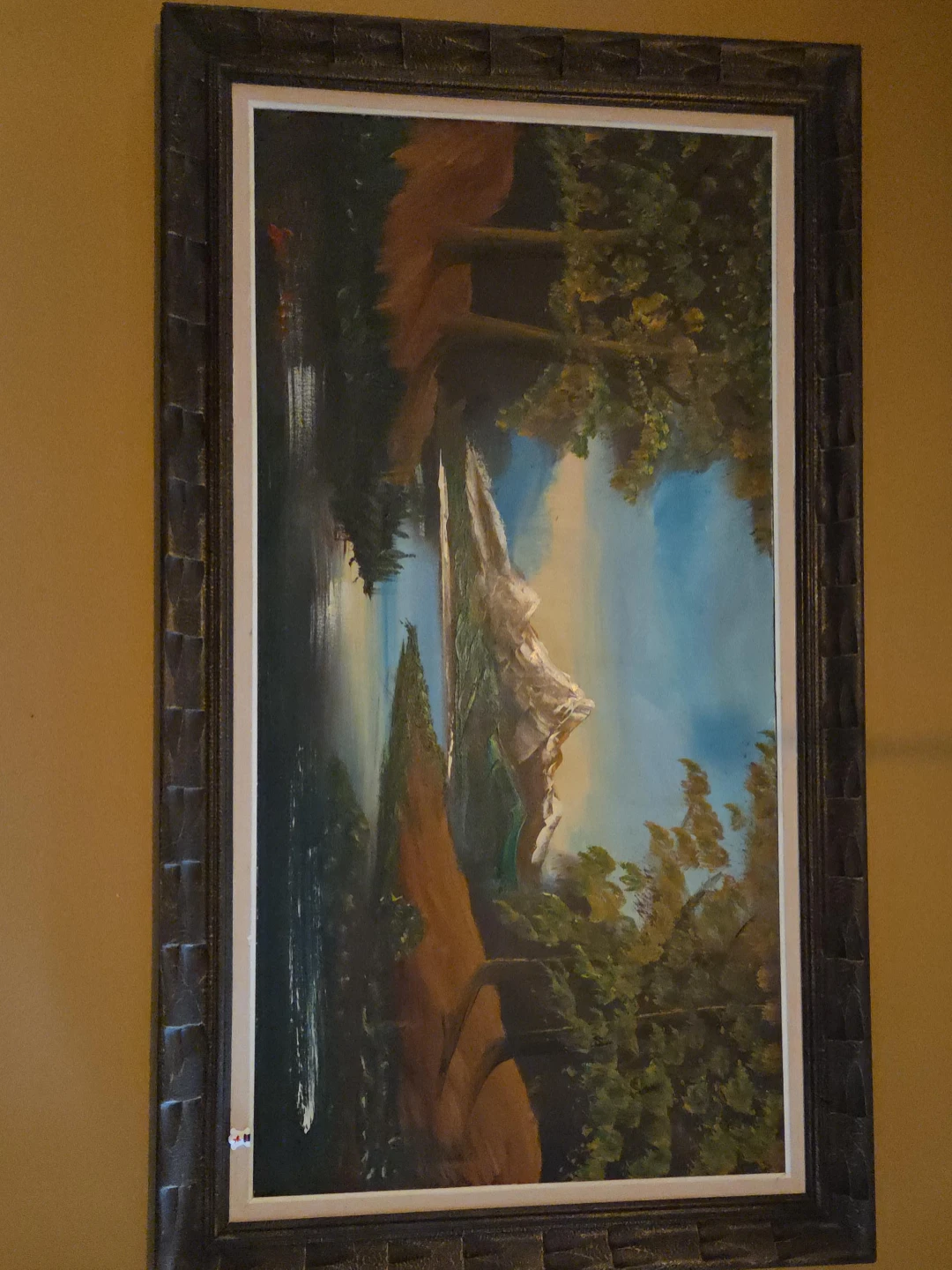 Framed Landscape Oil Painting