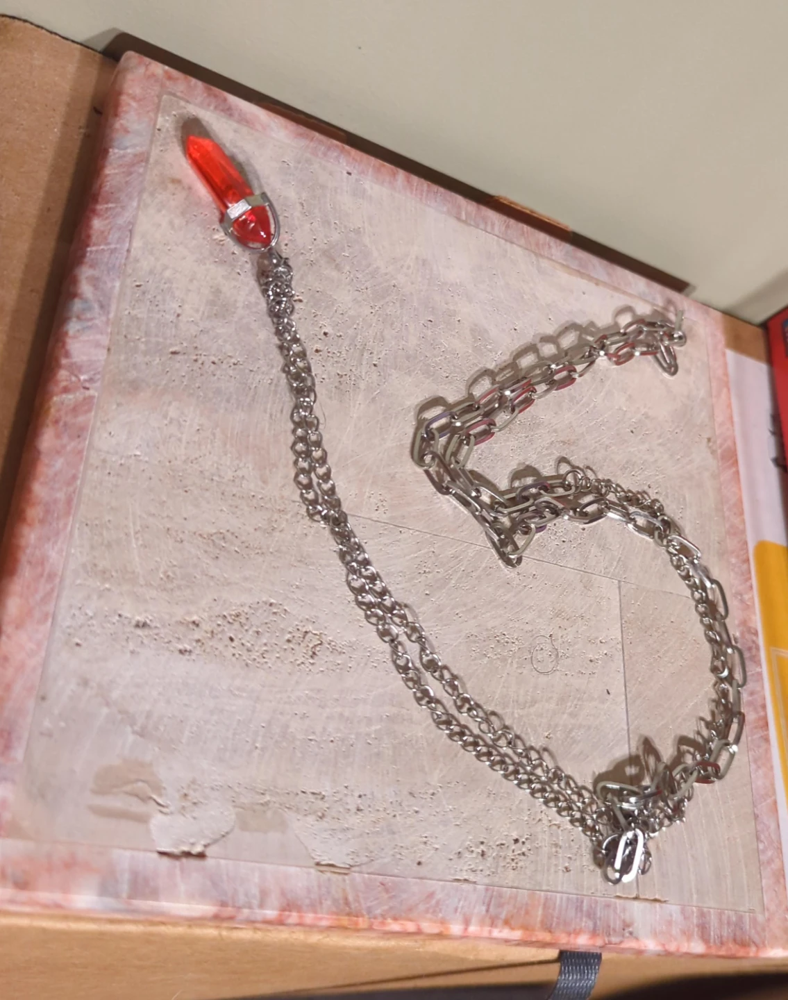 Red Crystal Pendant Necklace