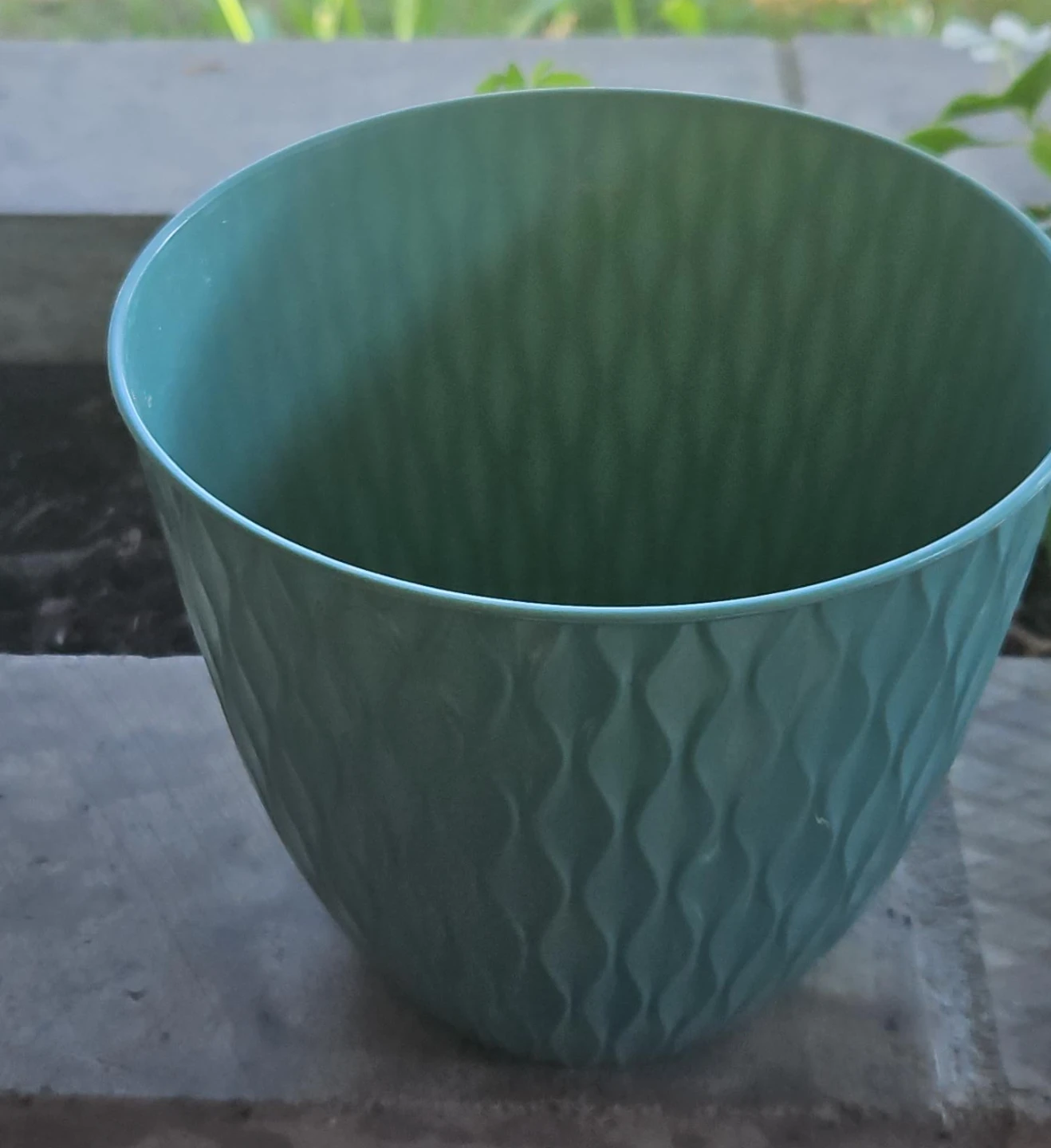 Teal Decorative Plant Pot