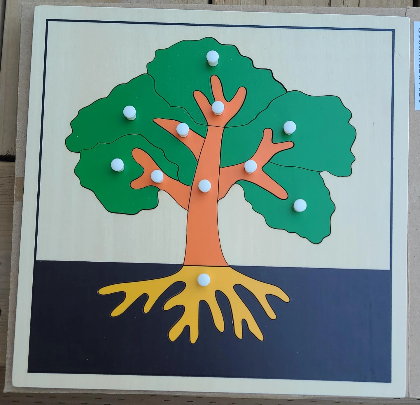 Montessori Wooden Tree Puzzle