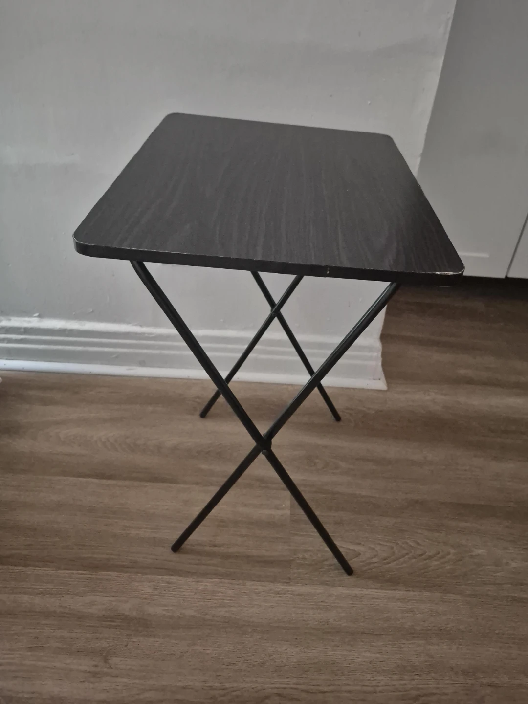 Table d'appoint pliante noire