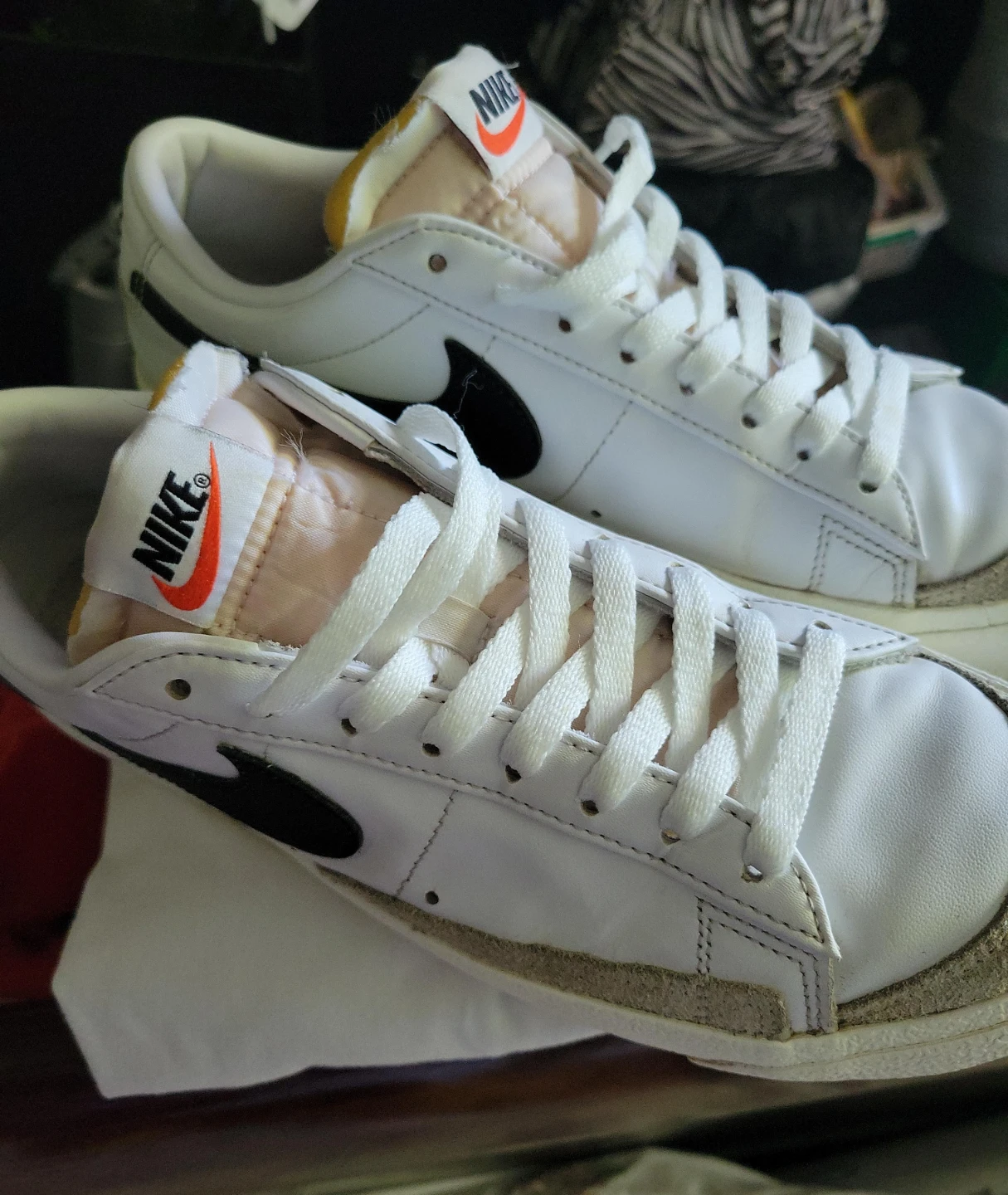 Nike Blazer Low '77 Vintage White Black Men's Size 9