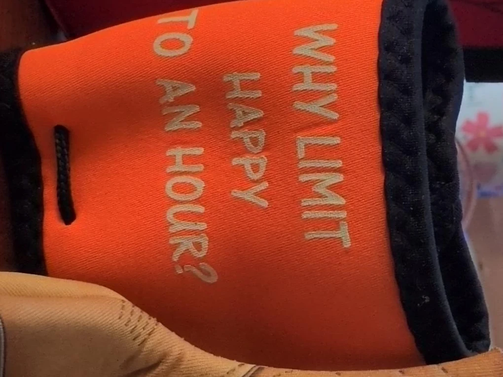 Woozie Orange Can Holder