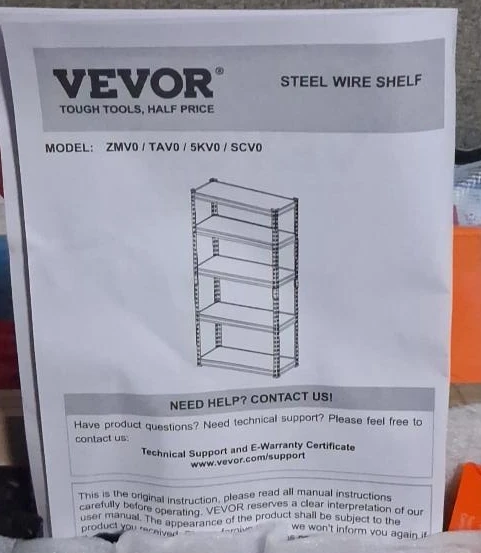 VEVOR Steel Wire Shelf