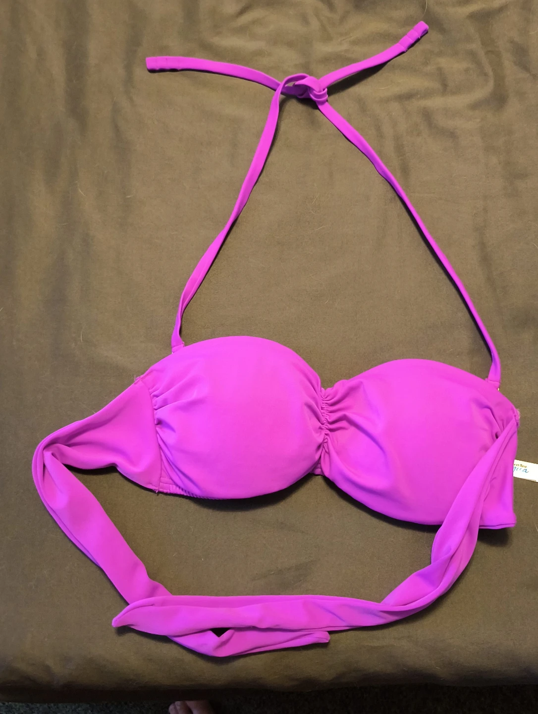 Purple Halter Bikini Top
