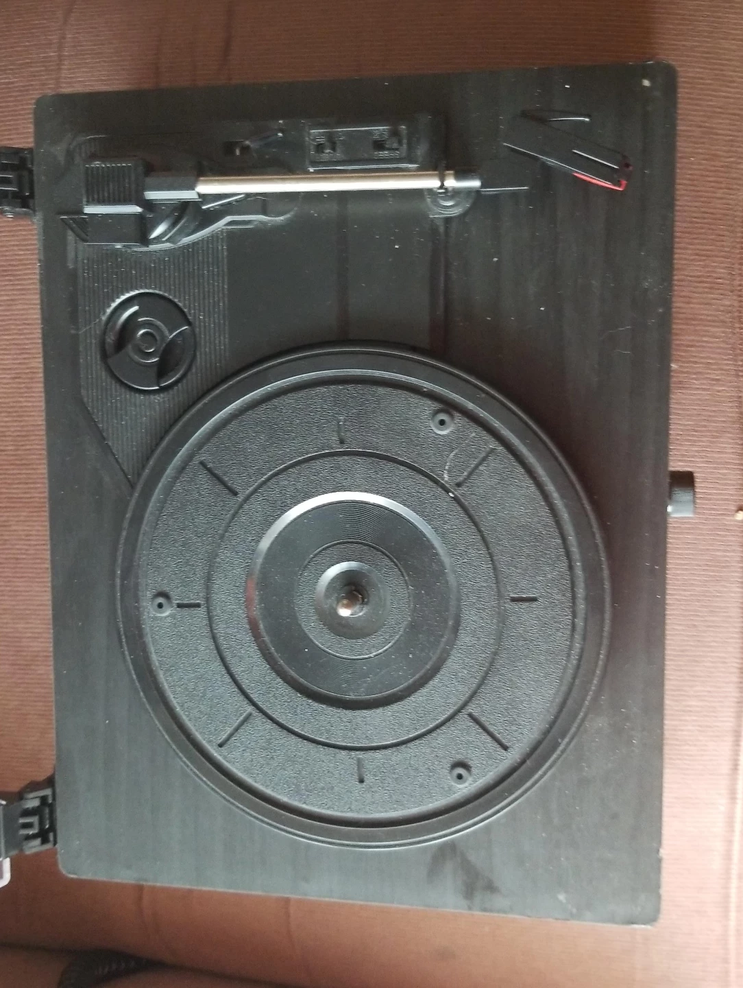 Black Turntable Record Player