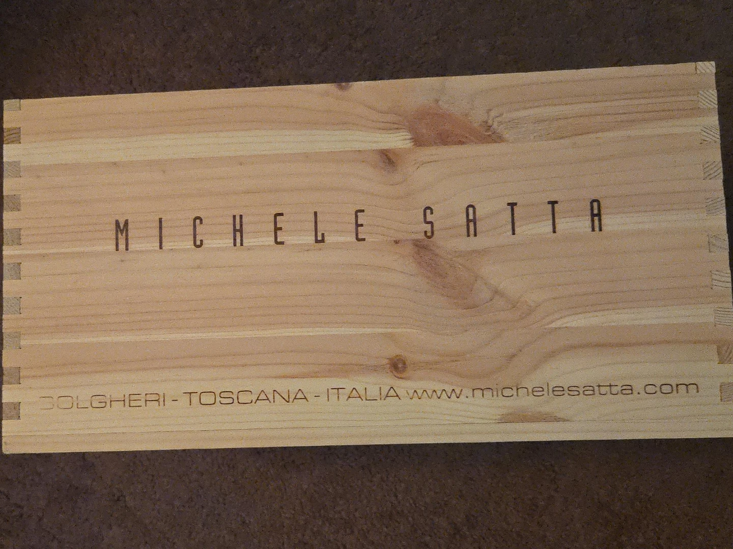 Michele Satta Wooden Crate