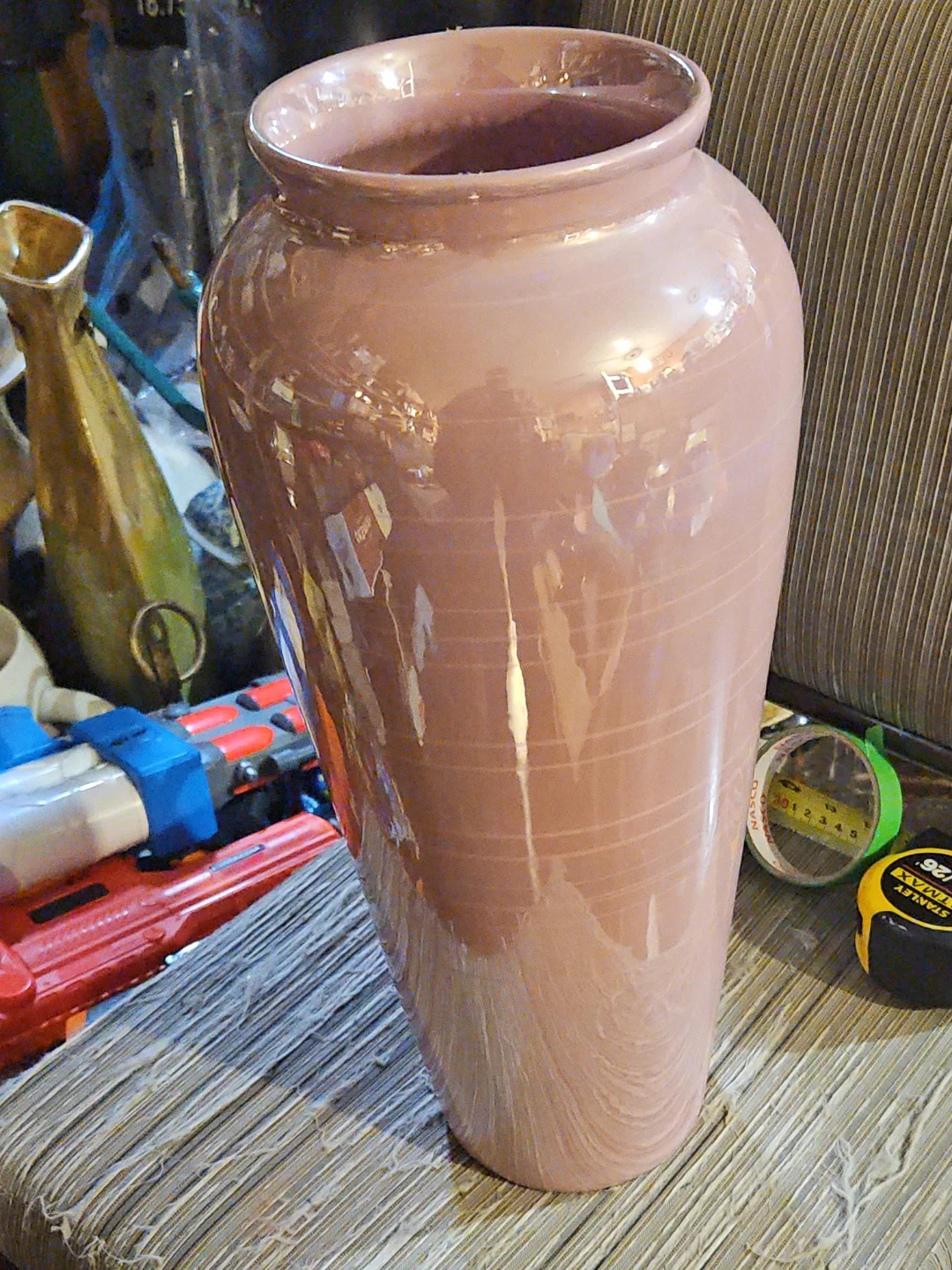 Parox Pink Ceramic Vase Made in Canada