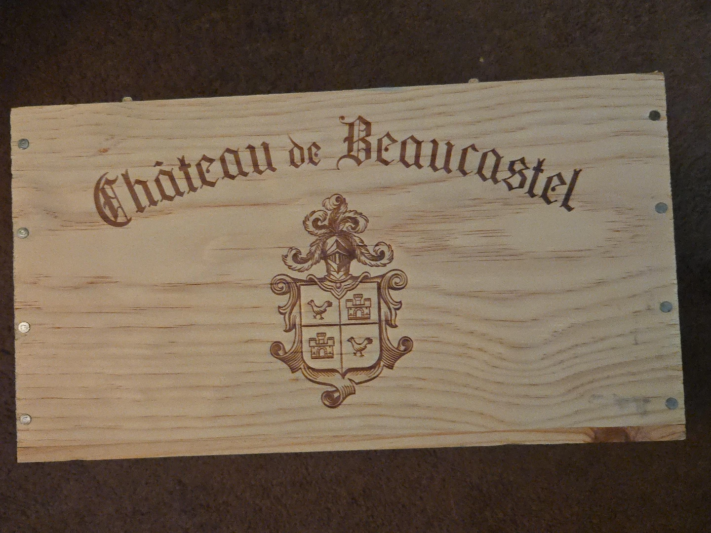 Château de Beaucastel Red 2021 Wooden Wine Crate
