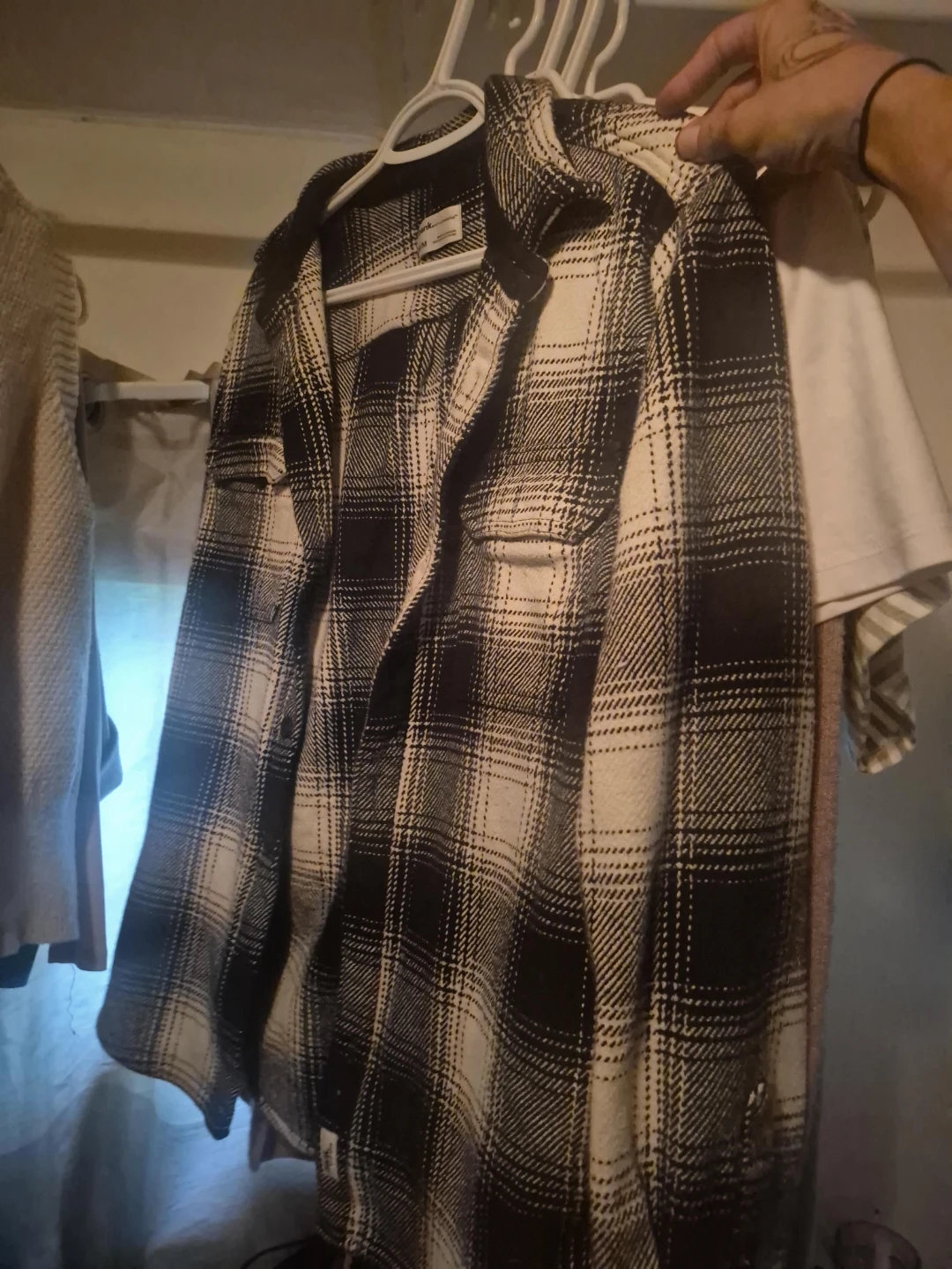 Plaid Flannel Shirt - Size M