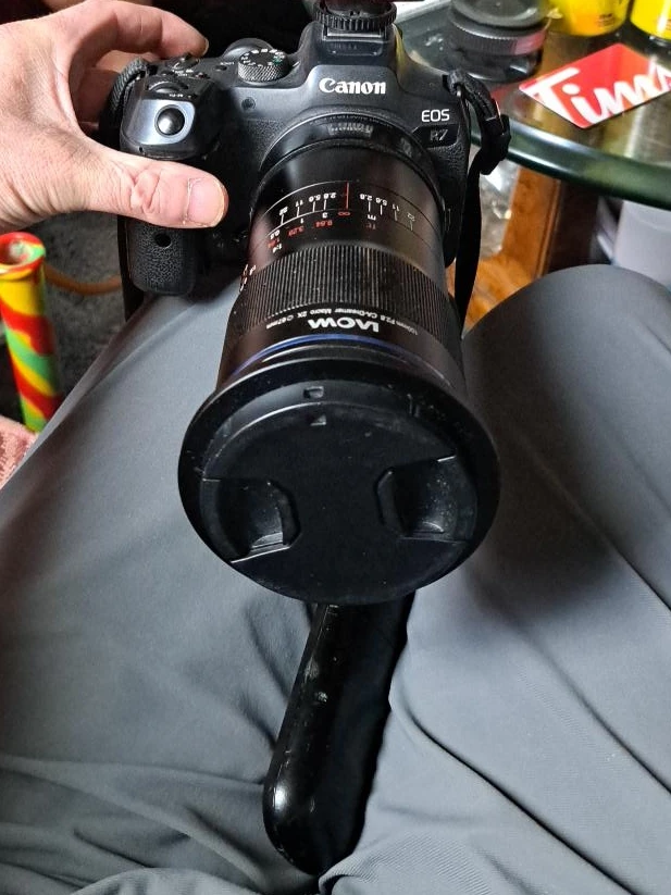 Canon EOS R7 Camera with Laowa 100mm f/2.8 Macro Lens