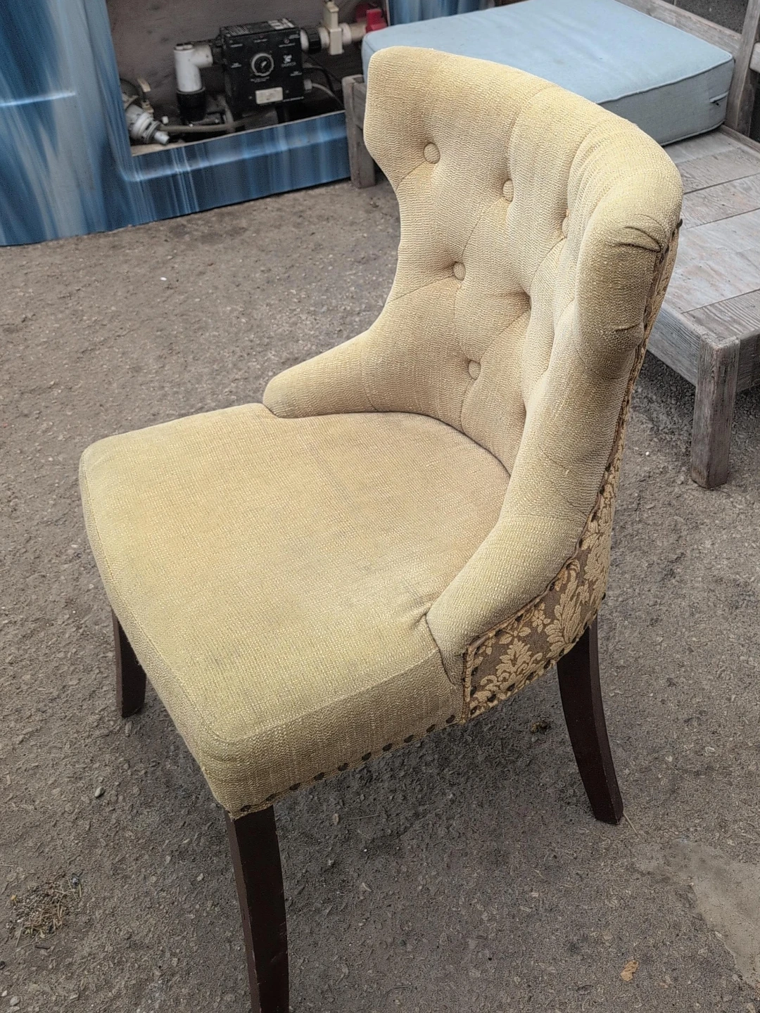 Tufted Accent Chair - Beige