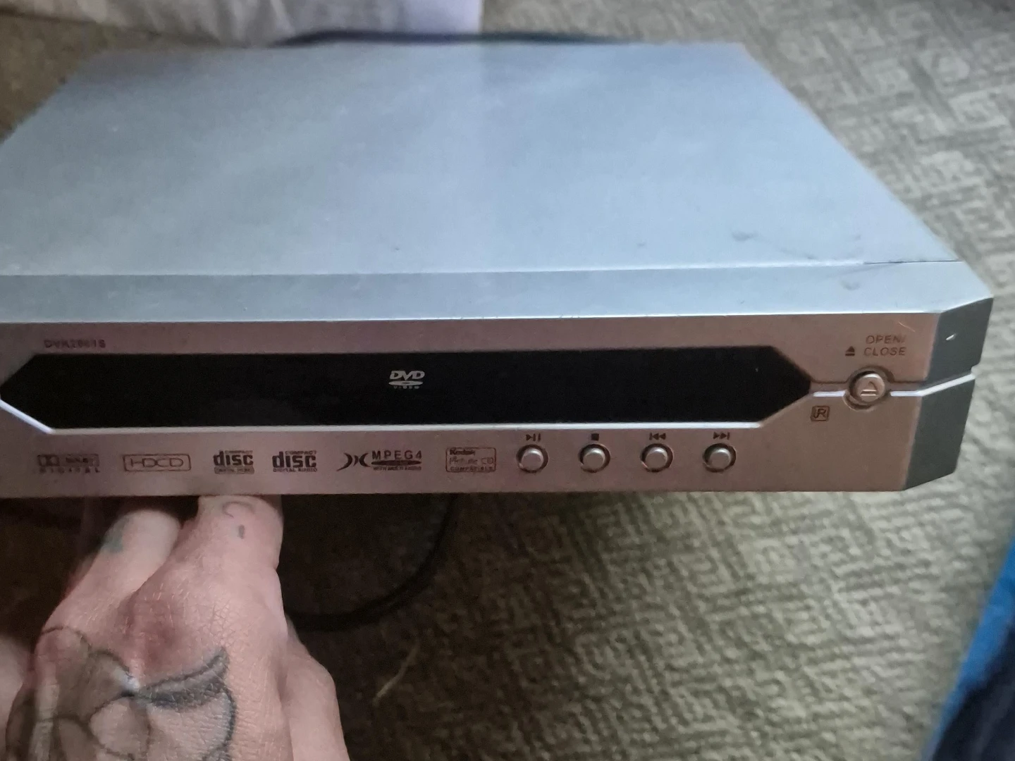 Silver DVD Player