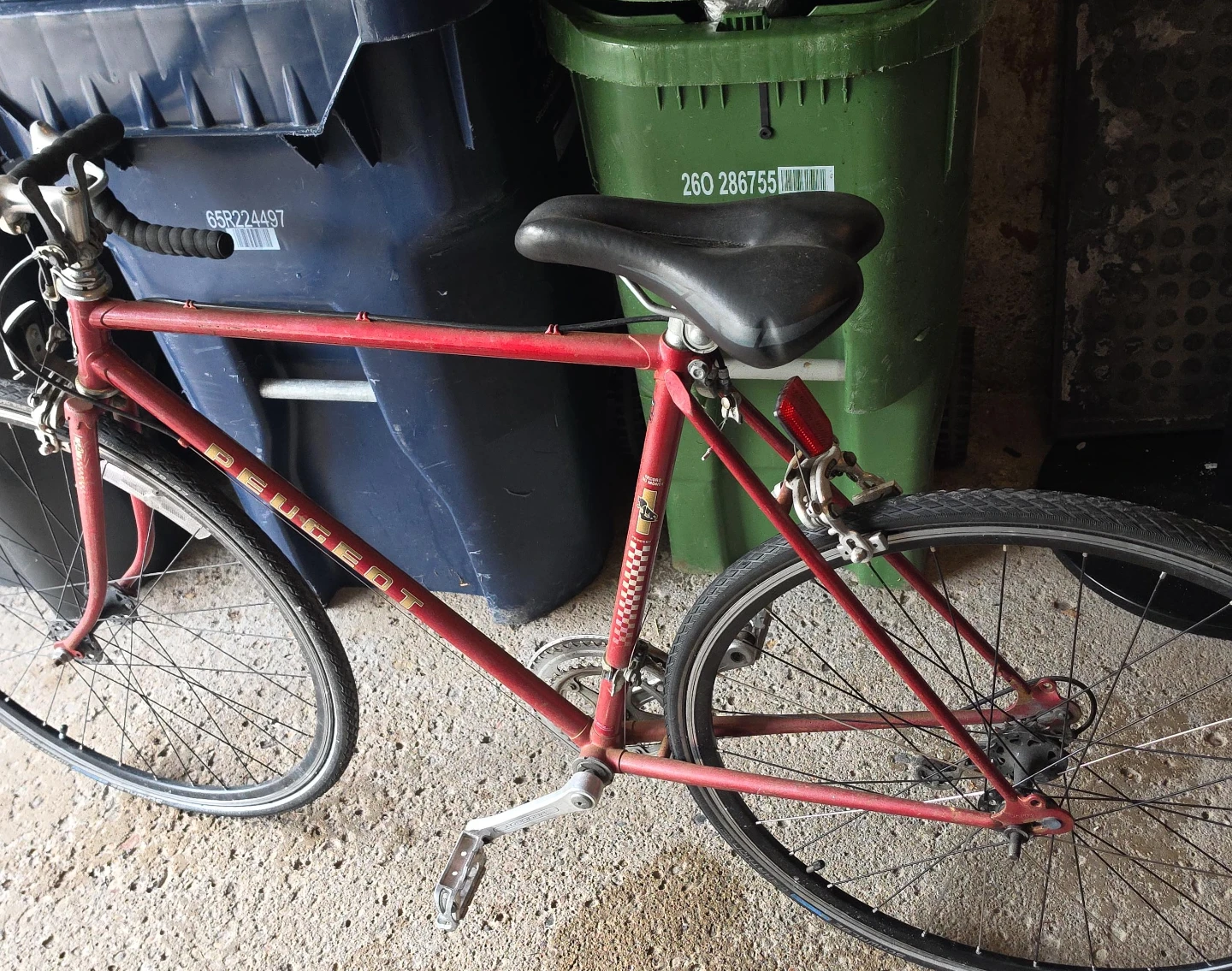 Red Peugeot Road Bike
