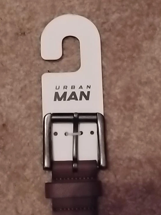 Dark brown urban mens belt