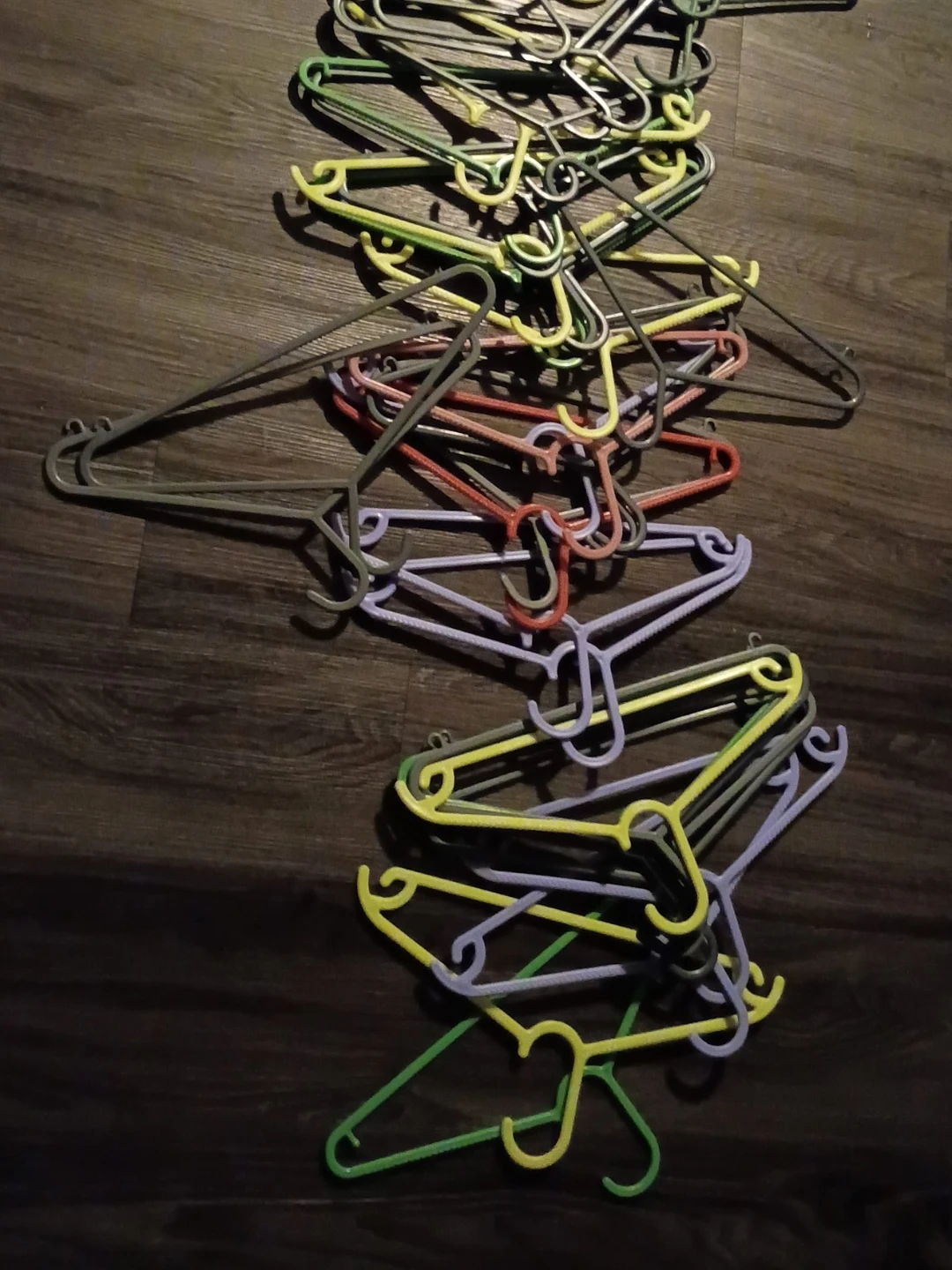 Assorted 38 Plastic Hangers
