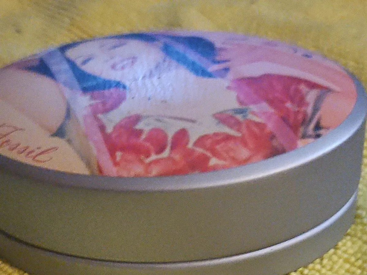 Fossil Tin with Pin-up Girl Graphic