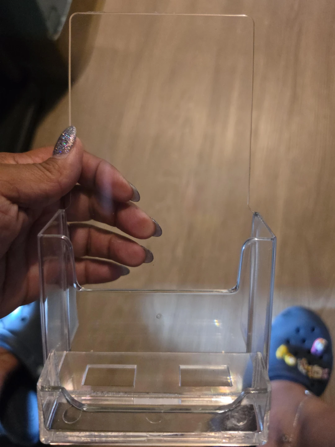 Clear Plastic Brochure and card Holder