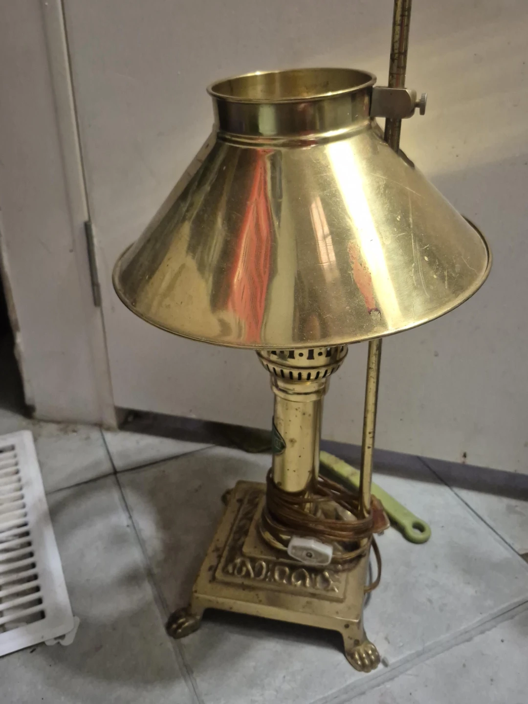 Vintage Brass Table Lamp