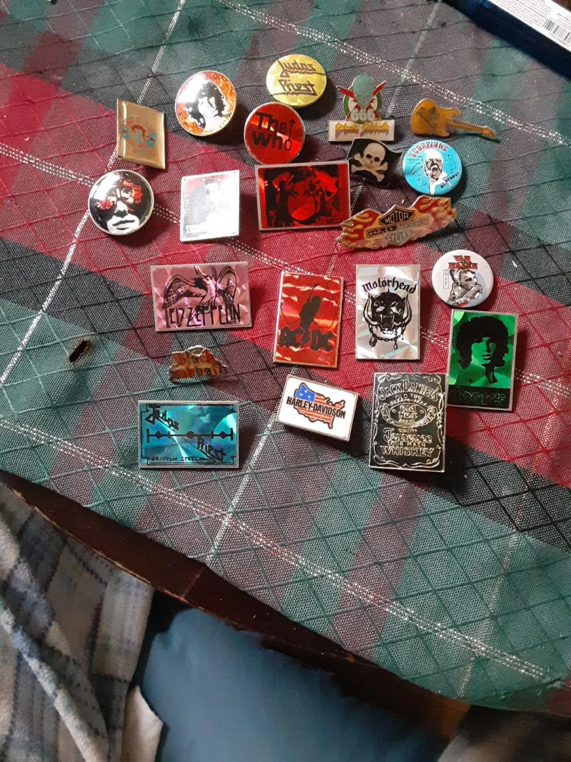 Assorted Band and Brand Pins