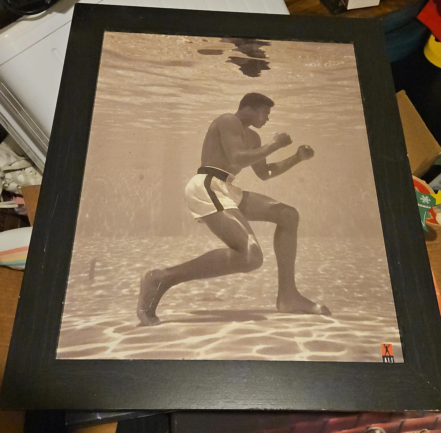 Muhammad Ali Underwater Framed Photo
