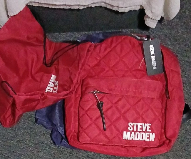 Steve Madden Red Quilted Backpack - photo 2