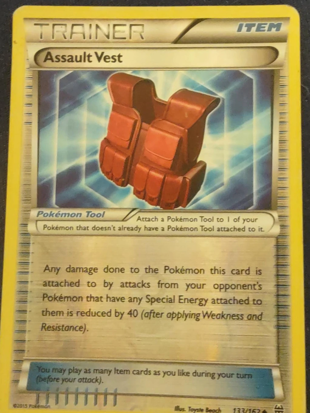 Pokémon TCG Assault Vest Item Card