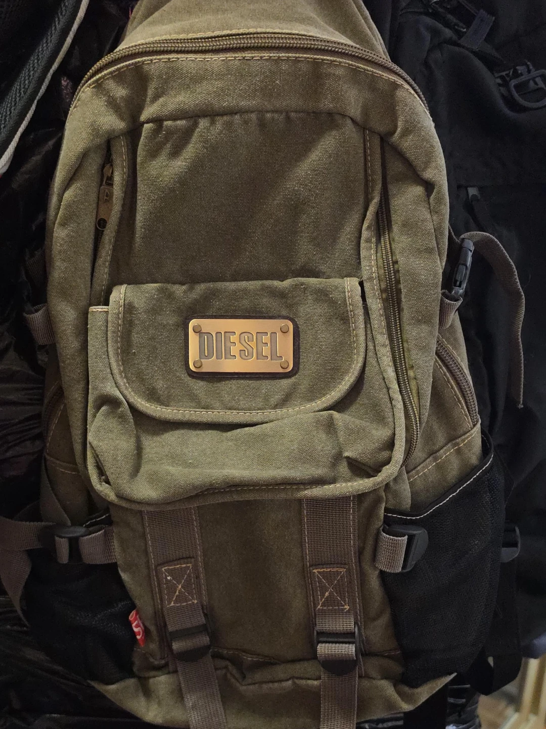 Diesel Canvas Backpack