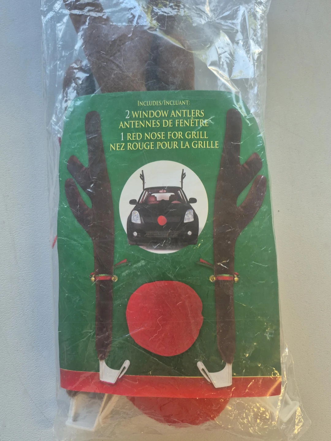 Car Reindeer Antler & Nose Set