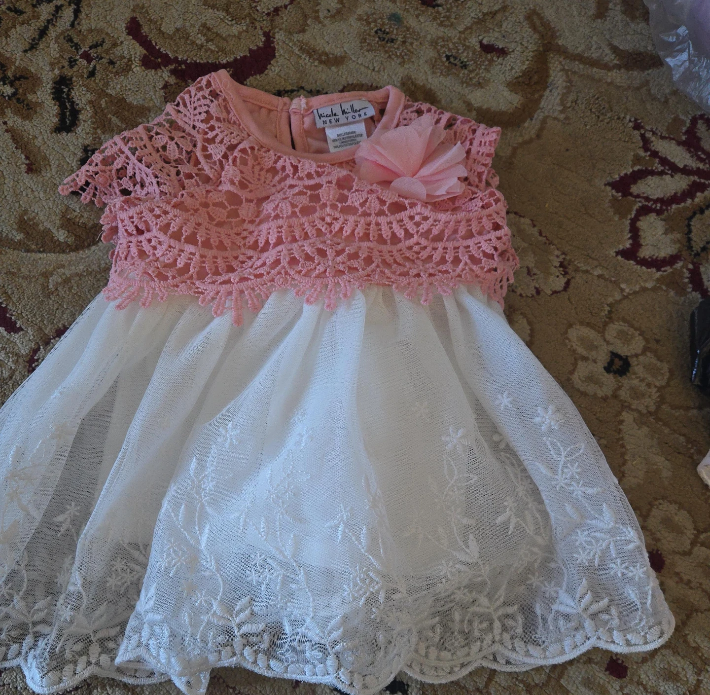 Nicole Miller New York Pink and White Dress