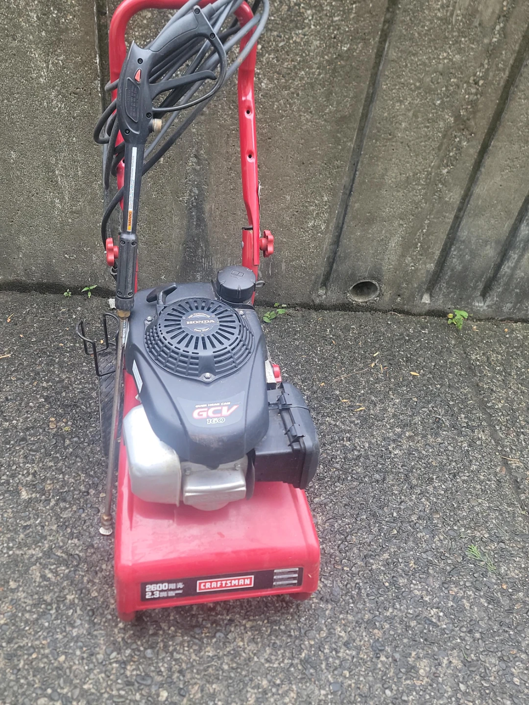 Craftsman Pressure Washer with Honda GCV160 Engine