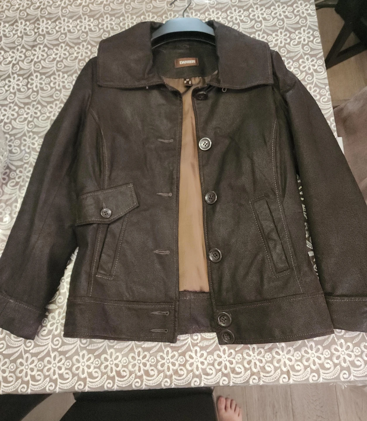 Danier Brown Genuine Leather Jacket