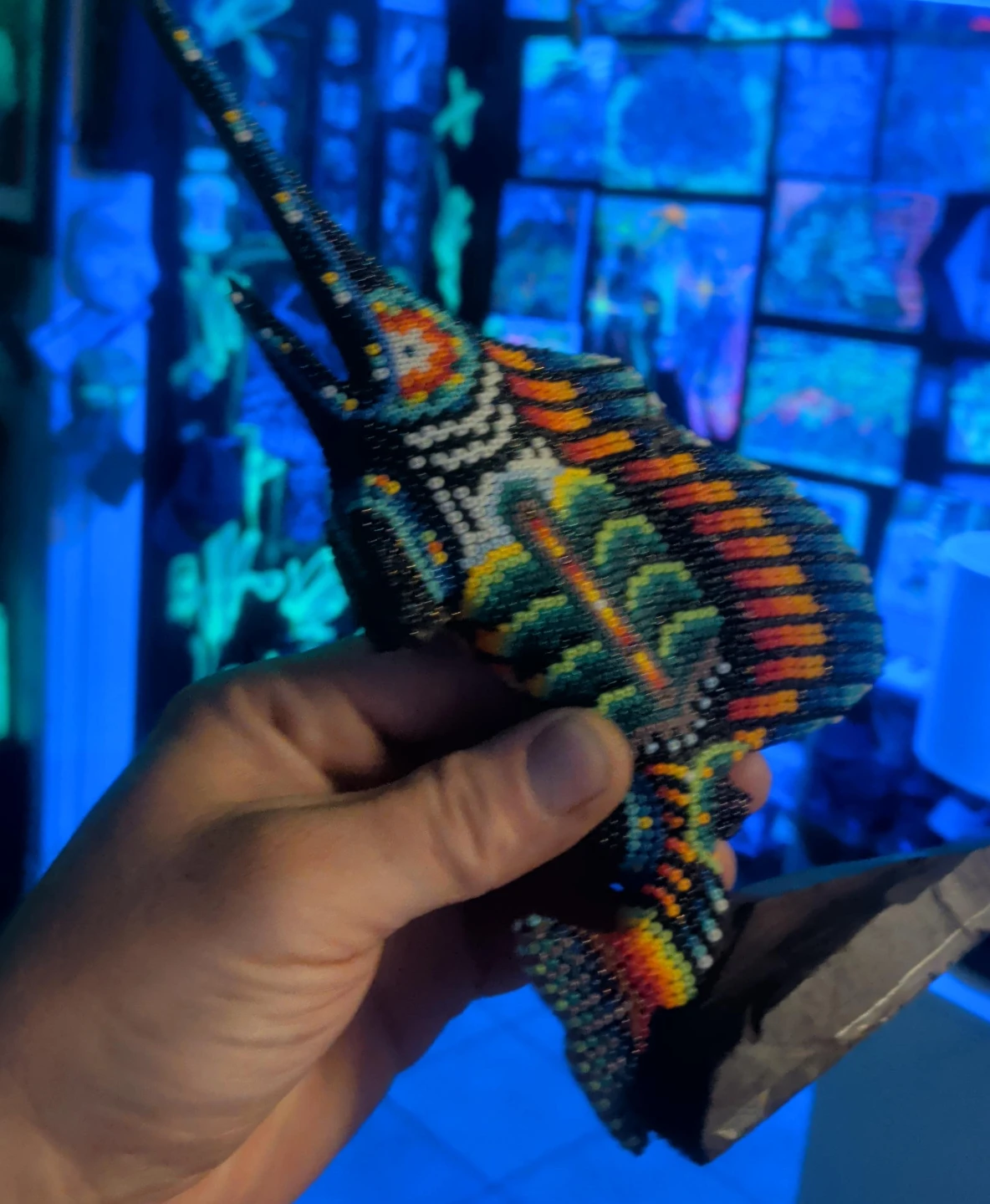 Handmade Beaded Fish Figurine