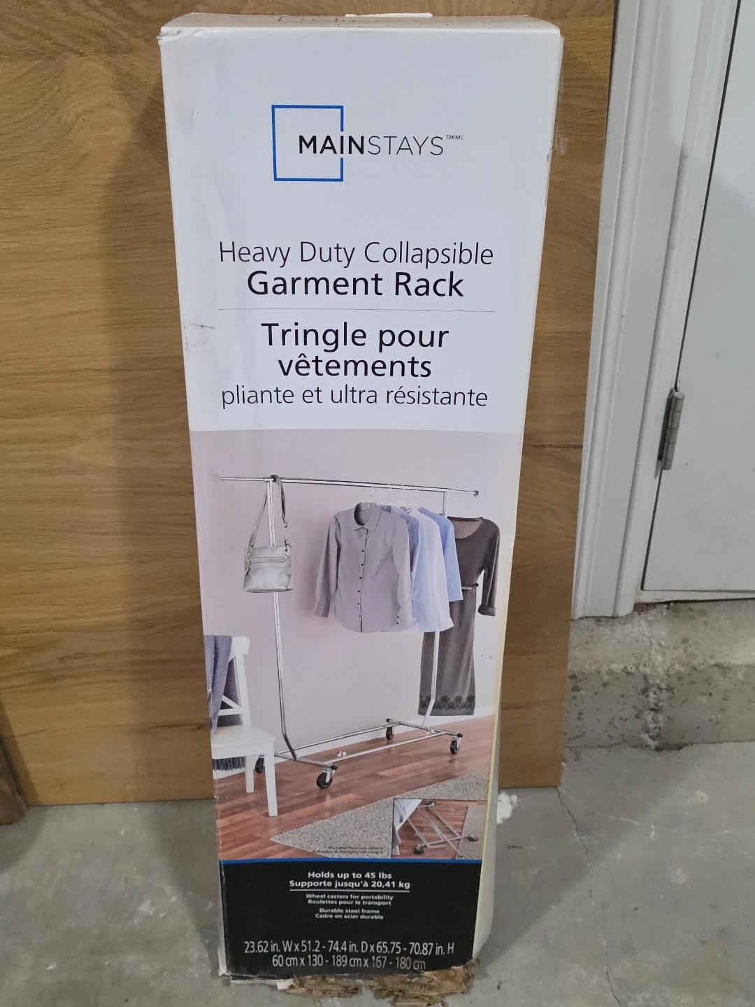Mainstays Heavy Duty Collapsible Garment Rack