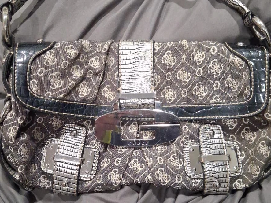 Guess Monogram Shoulder Bag