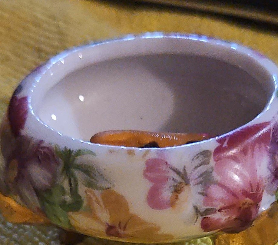 Small floral trinket dish