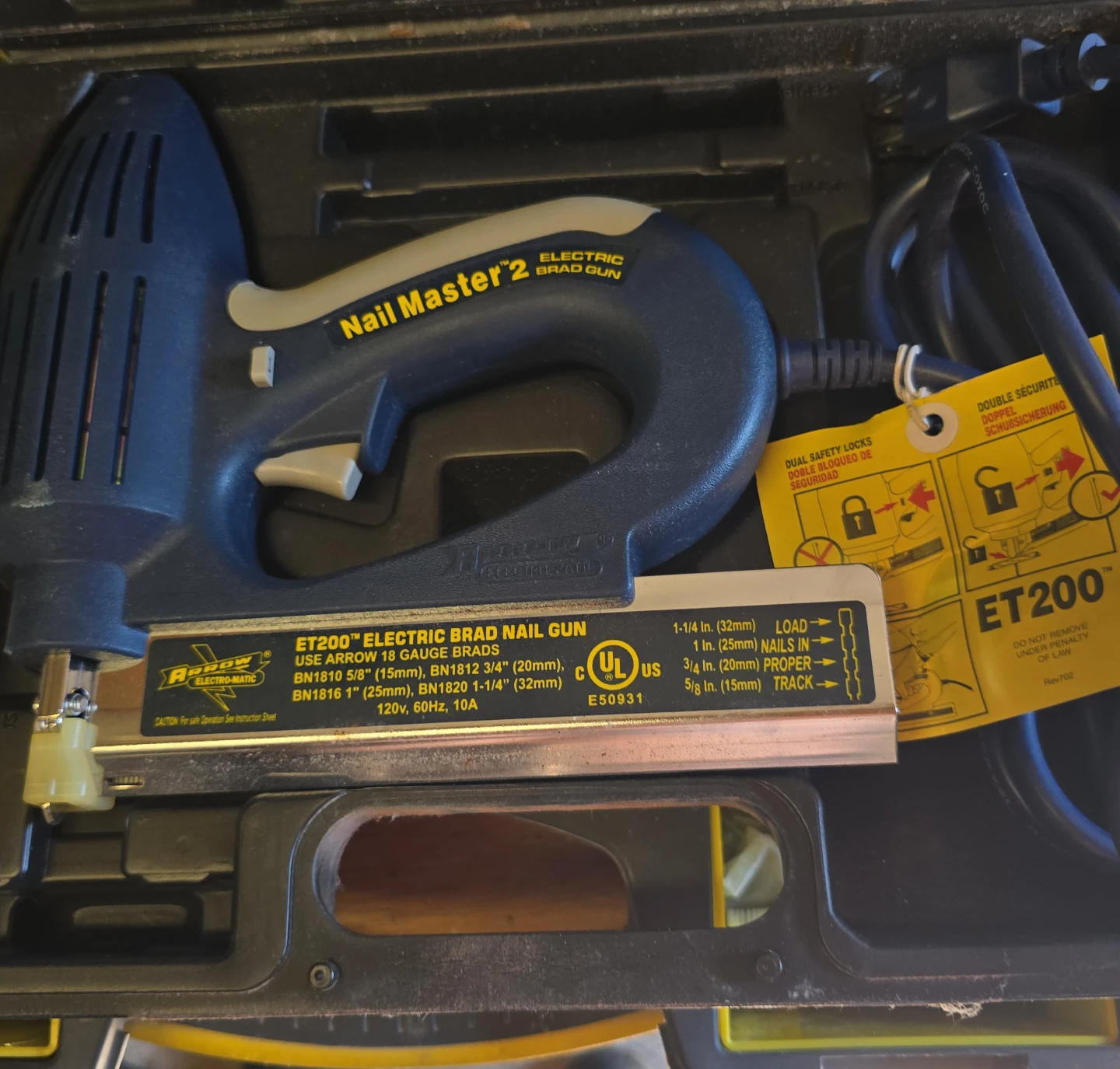Arrow Nail Master 2 Electric Brad Nail Gun ET200