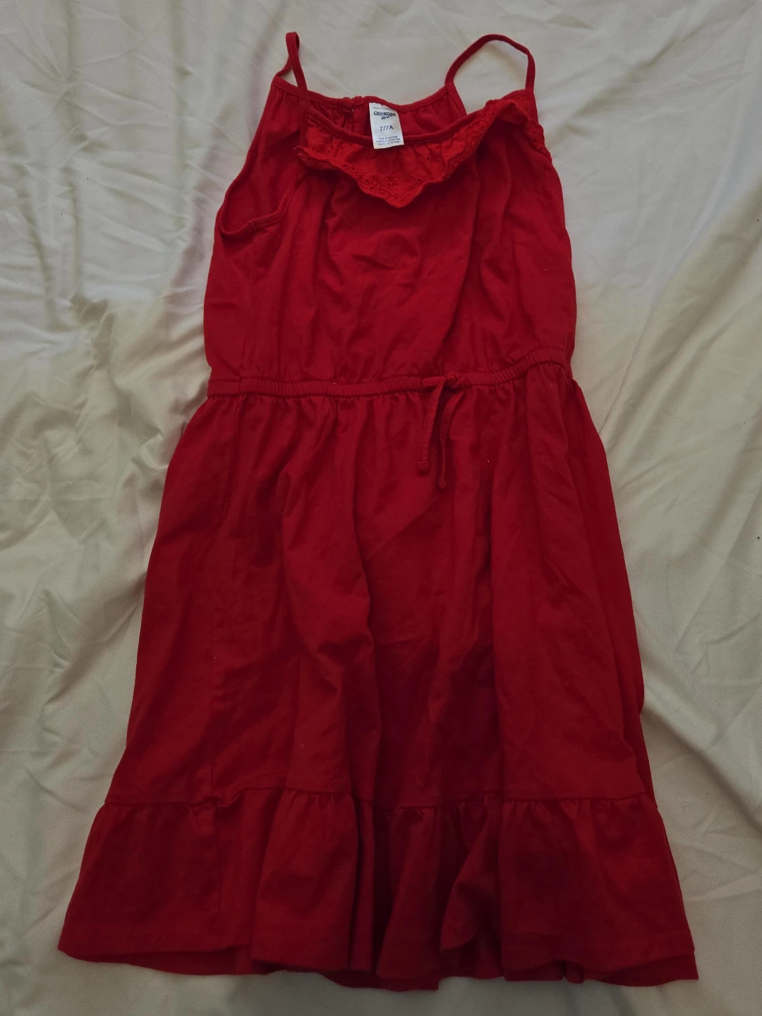 OshKosh B'gosh Red Spaghetti Strap Dress - Size 7
