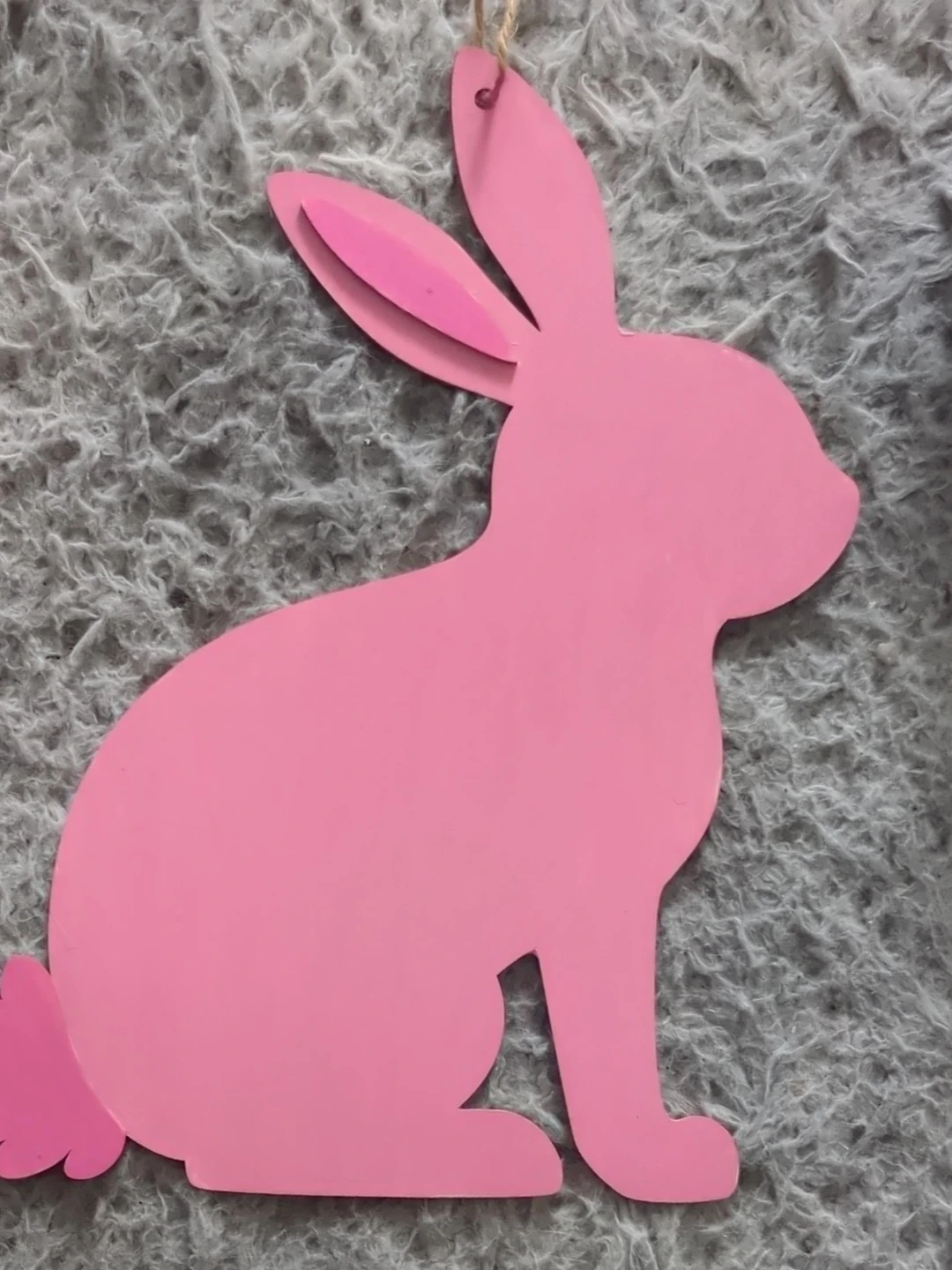 Pink Easter Bunny Decoration
