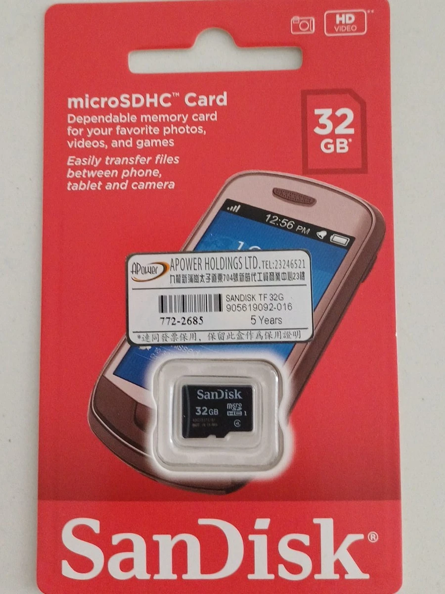 SanDisk 32GB microSDHC Card