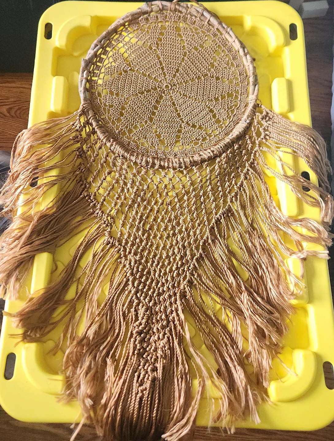 Boho Macrame Dreamcatcher Wall Hanging
