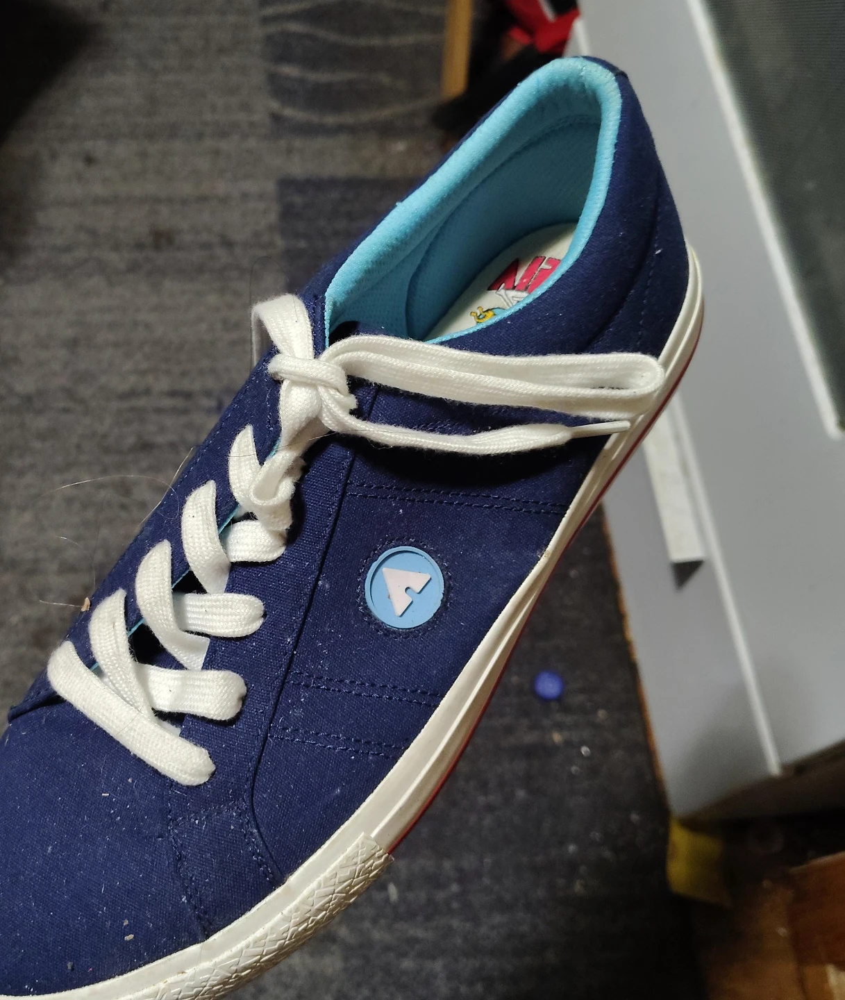 Blue Canvas Sneakers