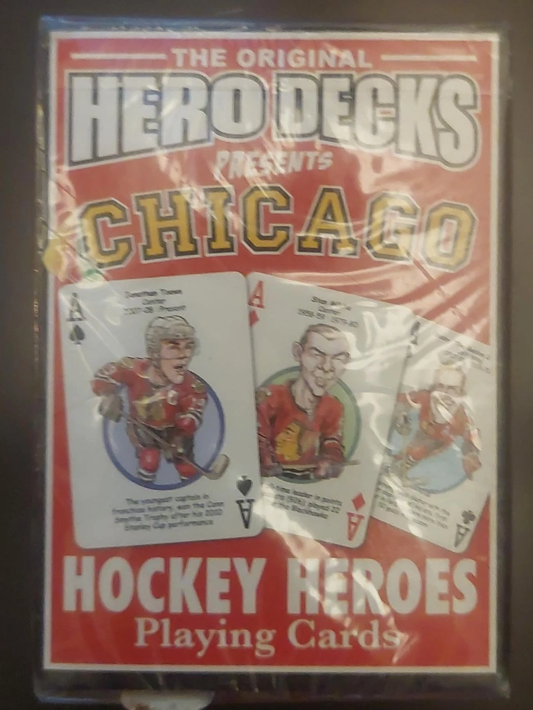 The Original Hero Decks Chicago Hockey Heroes Playing Cards
