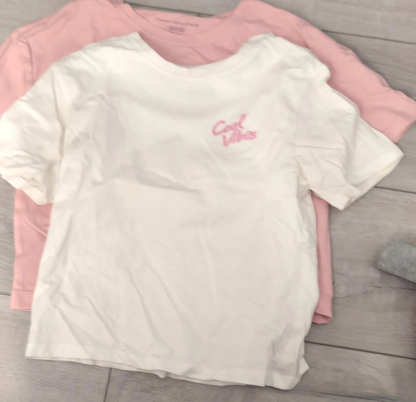 Tommy Hilfiger Pink & White T-Shirts