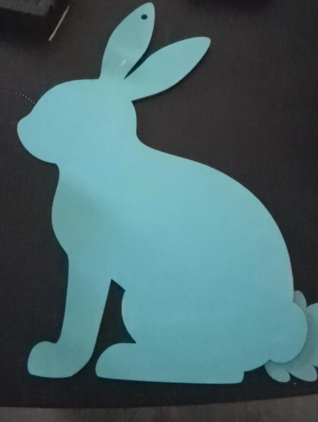 Light Blue Easter Bunny Decoration
