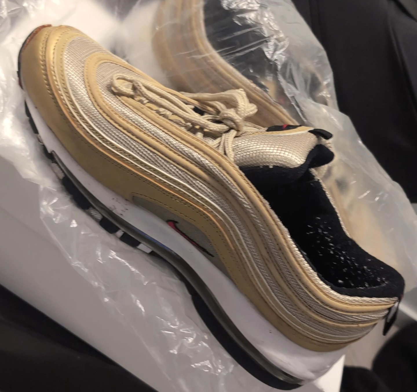 Gold Nike Air Max 97 Sneakers