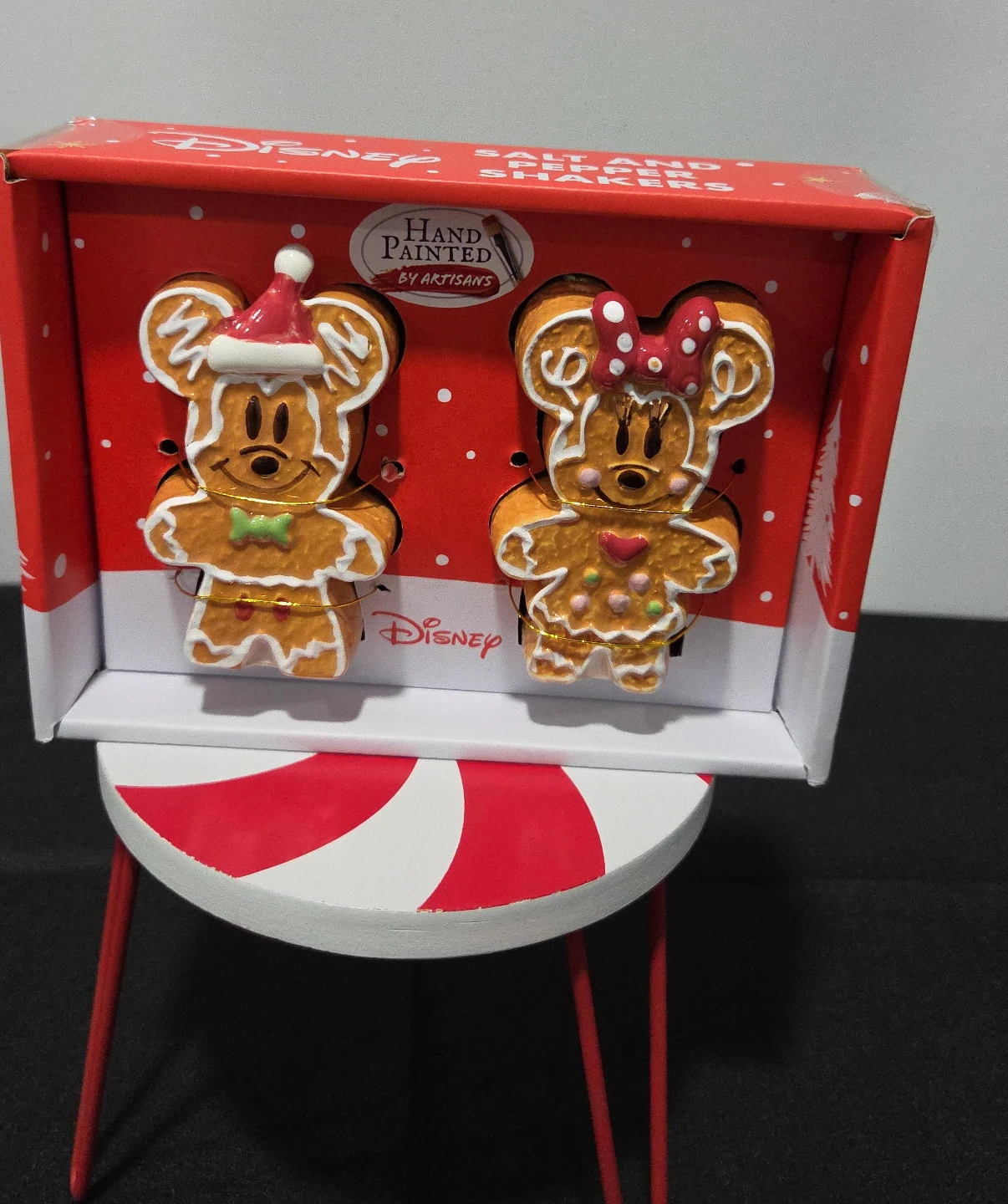 Disney Mickey & Minnie Gingerbread Salt and Pepper Shakers