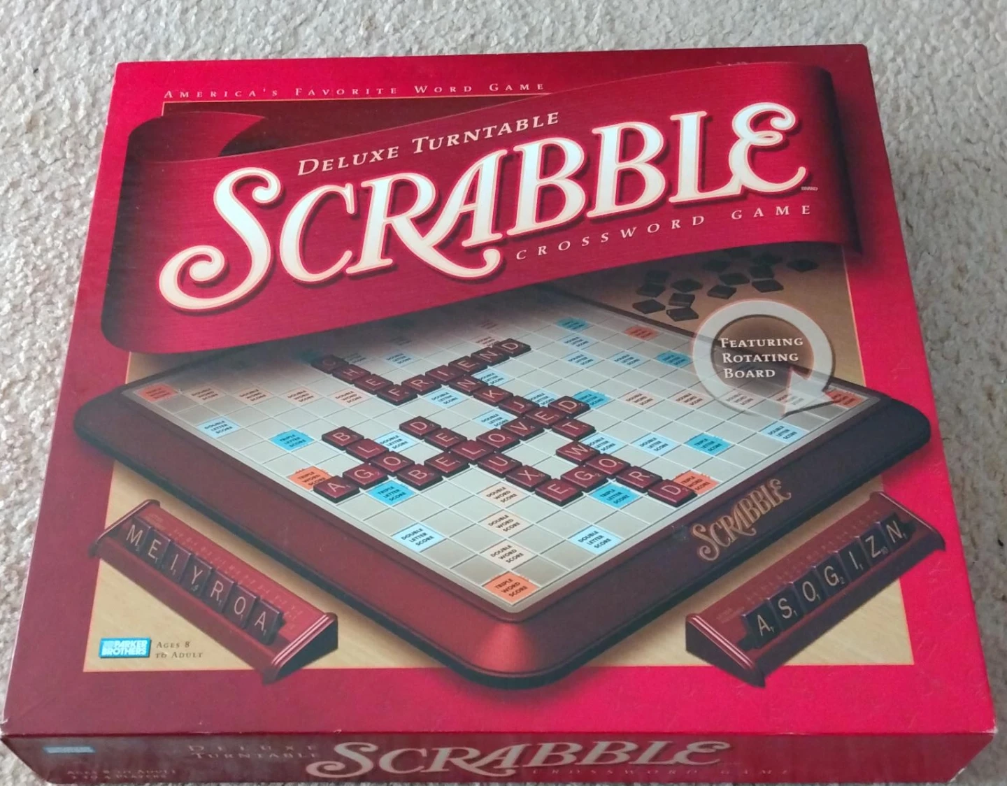 Deluxe Scrabble Turntable Crossword Game